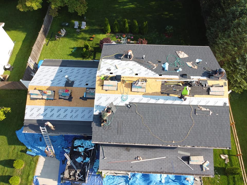 Pristine Roofing LLC installing a Residential Roof in Port Huron, Mi